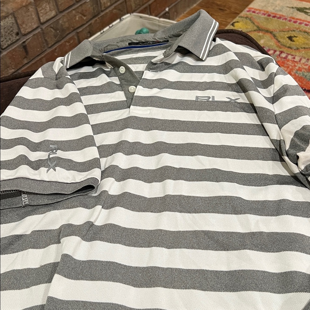 Striped Polo Golf Shirt by RLX